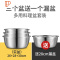 加厚不锈钢盆洗菜沥水篮家用厨房打蛋和面圆汤盆料理盆子碗食品用 国泰家和 食品用26+28+30送28漏盆洗菜篮