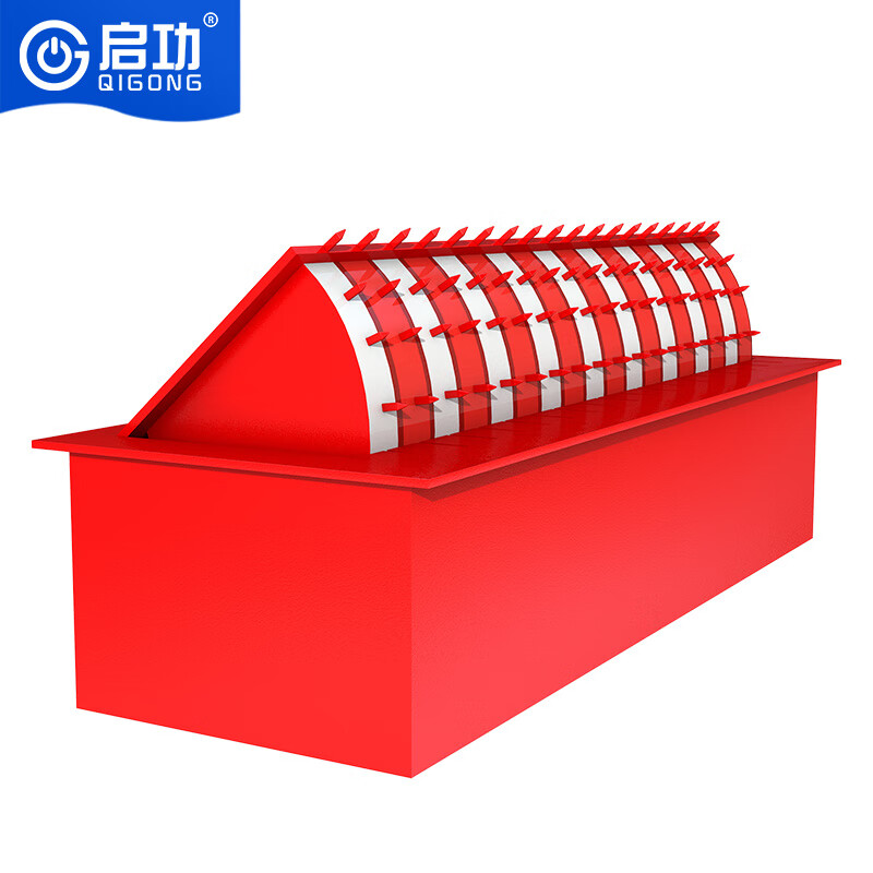 启功电动液压翻板路障机自动升降带刺防撞护栏阻车器QG-JZLZJ07