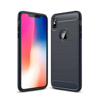 圣幻 苹果iPhone Xs/x碳纤维X拉丝Xsmax防汗防滑XS保护套MAX软胶IX手机壳商务时尚