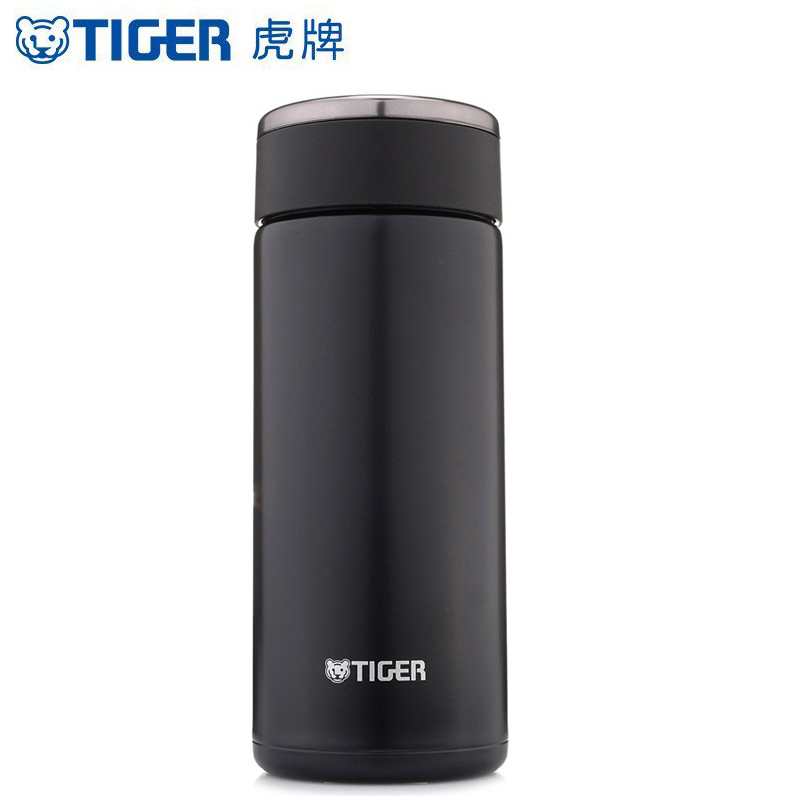 虎牌(tiger)保温杯 水杯杯子 超轻保冷杯 304不锈钢时尚男女真空杯MMW-A36C 360ml 银黑KC