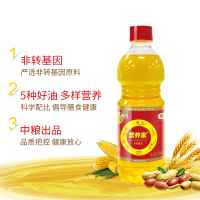 中粮福临门营养家食用植物调和油700mL/瓶装非转基因多样营养家用