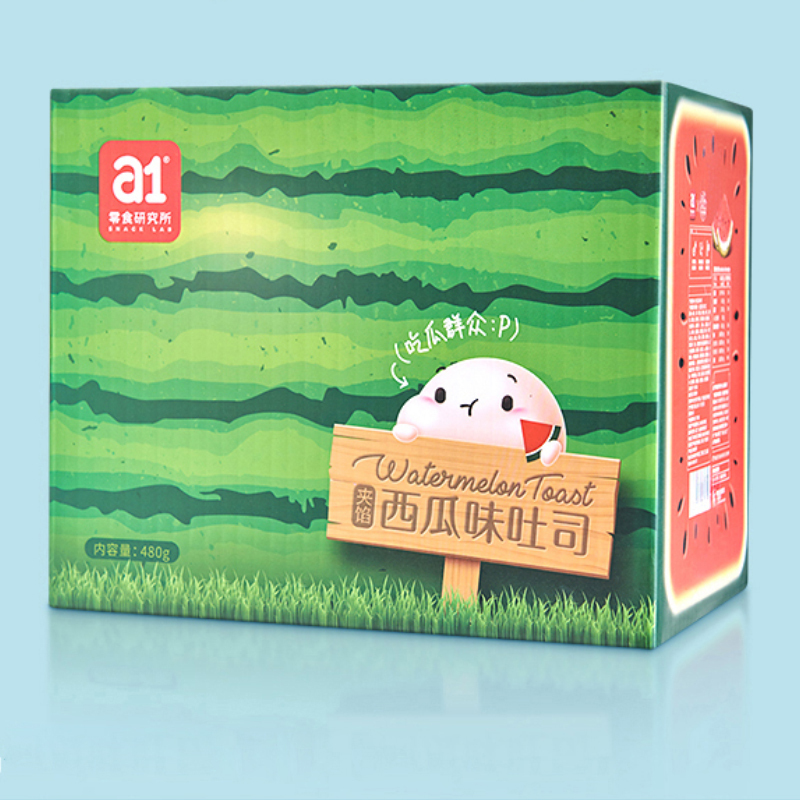 爱逸(A1) 西瓜吐司480gx1箱 蛋糕代餐面包食品休闲网红零食小吃礼包