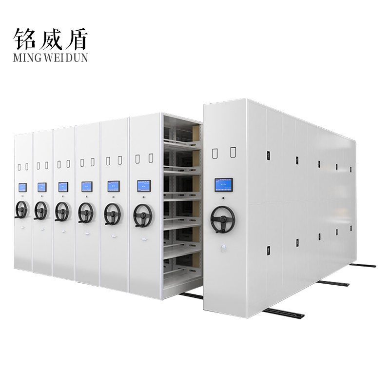 铭威盾密集架档案室密集柜移动手摇式电动智能钢制档案架财务凭证文件柜 每立方高清大图