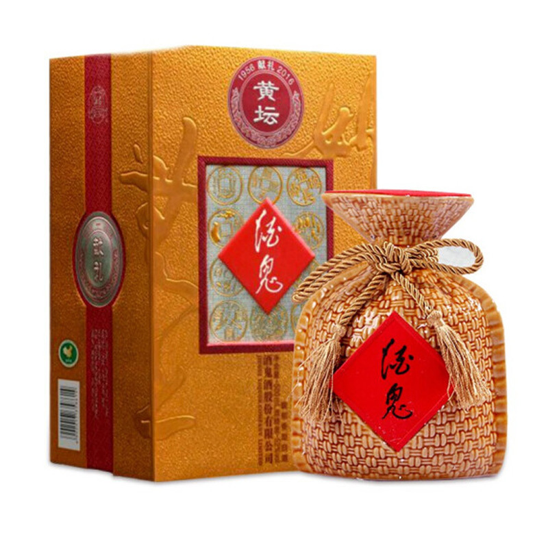 酒鬼酒 黄坛52度 468ml*6瓶 馥郁香型白酒 整箱装