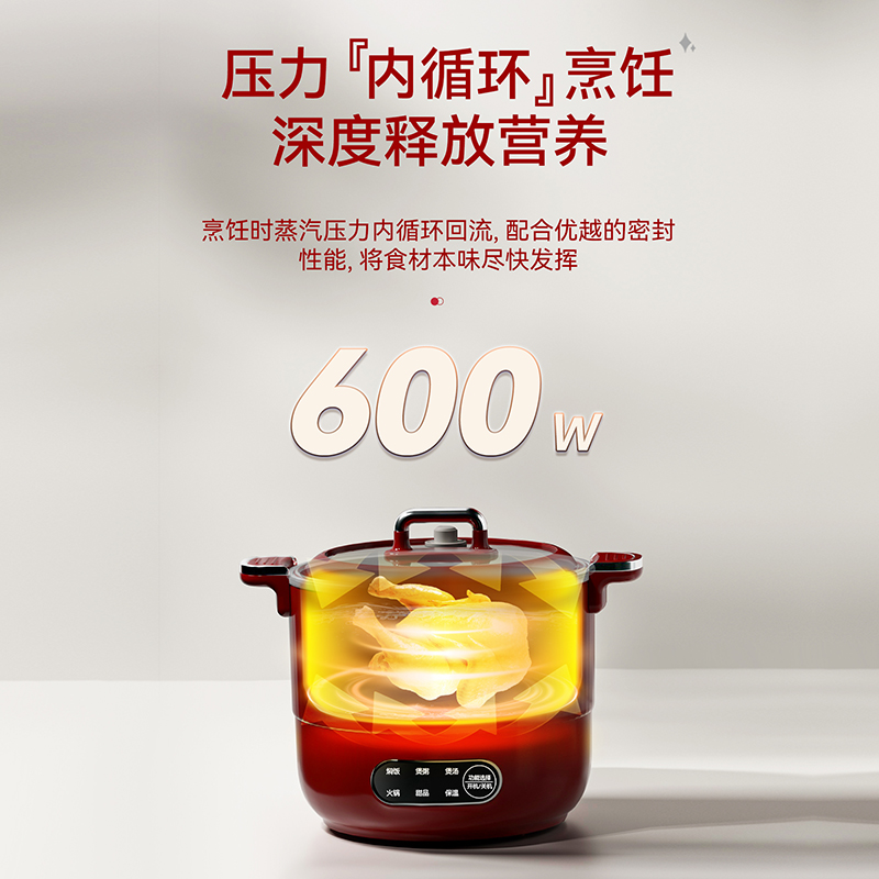 艾贝丽多功能微压锅ABL-WY1249高清大图