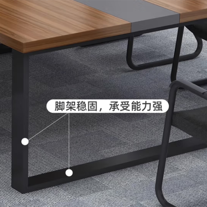 鑫金虎会议桌长条桌洽谈桌I3 2000*1000*750mm高清大图