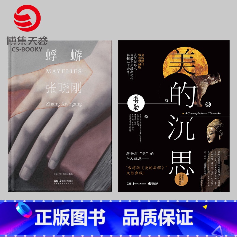 【正版】张晓刚:蜉蝣+美的沉思(套装2册)集中展示了张晓刚2019年到2023年间的创作 当代中国情境的体现 博集