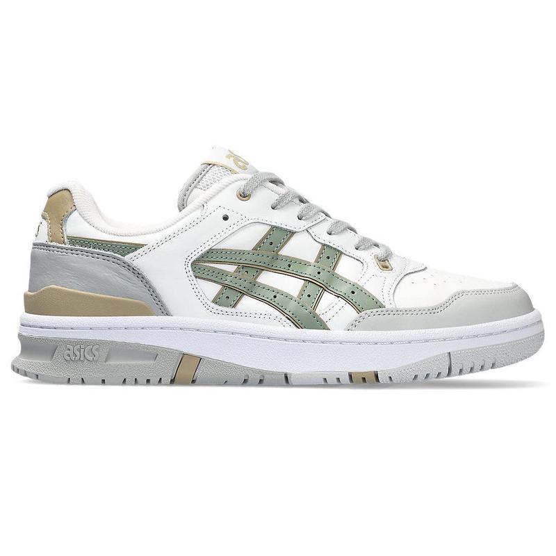 亚瑟士(ASICS)经典复刻皮革拼接缓震综合训练鞋日常百搭舒适运动 White/Slate_Grey 38