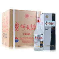 贵州茅台酒 酱香型白酒 53度 茅台 贵州大曲80年代 银酱 500ml*6瓶 整箱装