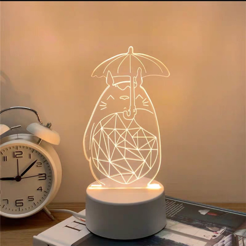 联创(Lian) LED夜灯卡通3D亚克力创意礼品台灯USB卧室灯新奇特小夜灯 款式随机 单个价