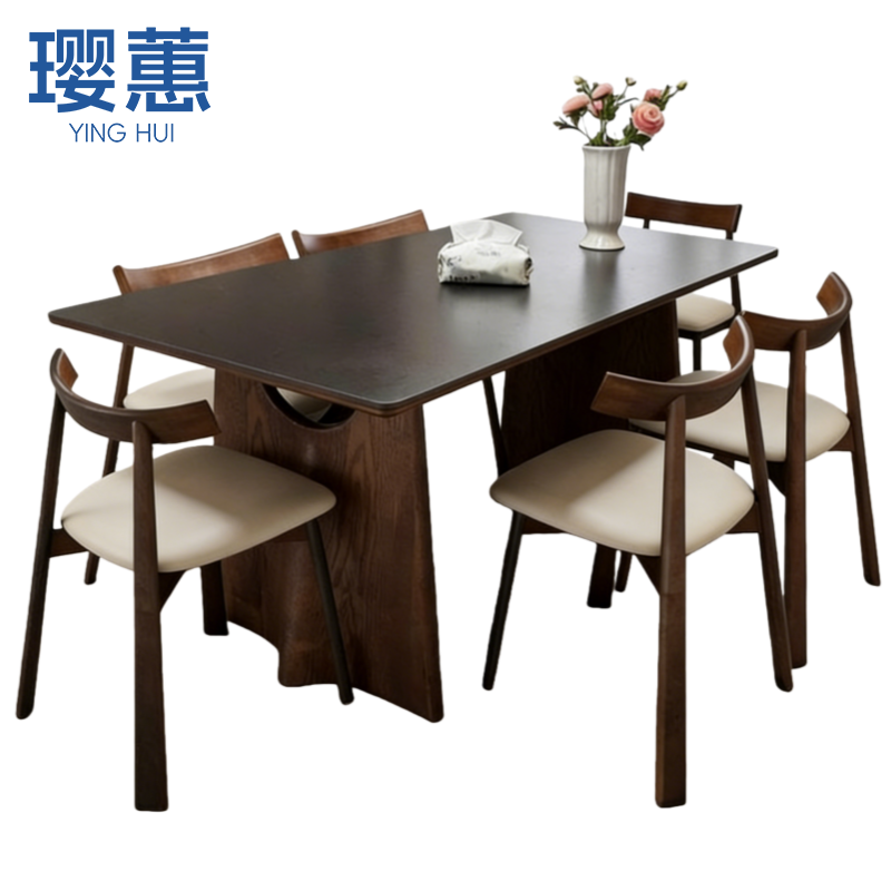 璎蕙 餐桌椅100*60*75cm套高清大图