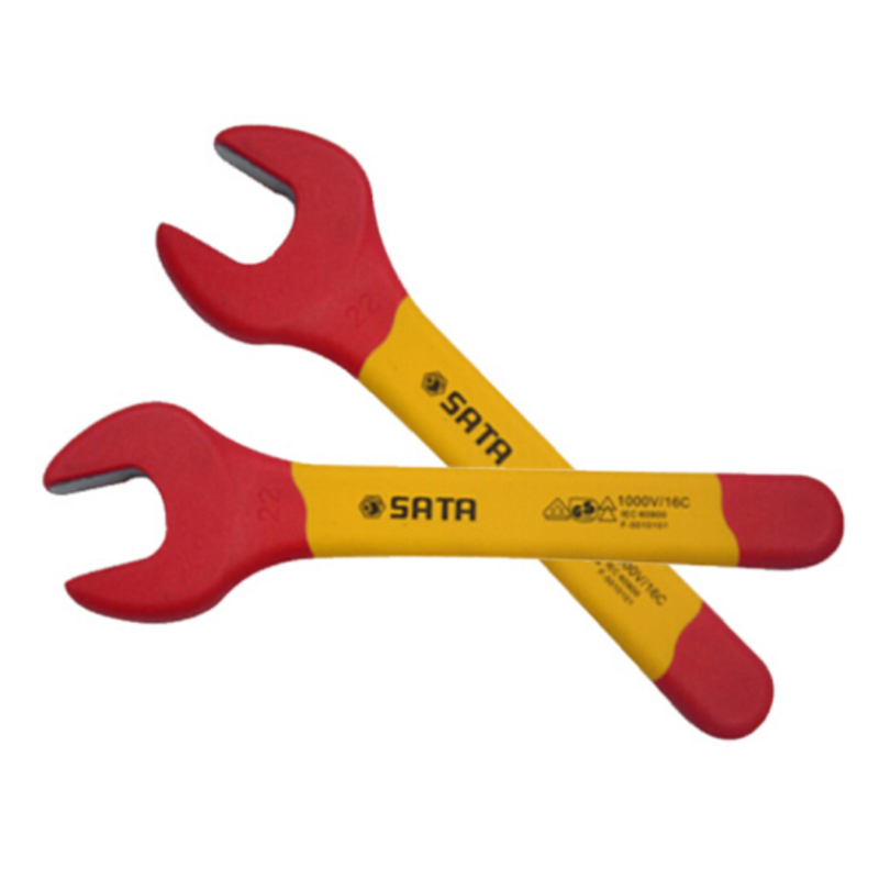 世达 SATA 41316 注塑型双色VDE绝缘开口扳手 电工扳手 16mm