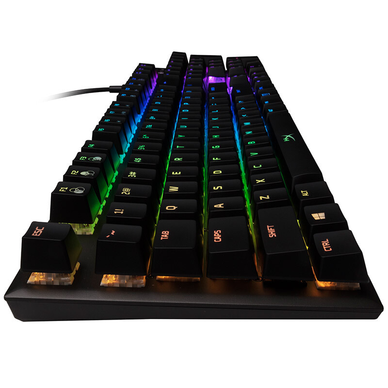 金士顿(HX-KB1SS2-US) HyperX Alloy FPS RGB 阿洛伊银轴背光机械键盘黑色