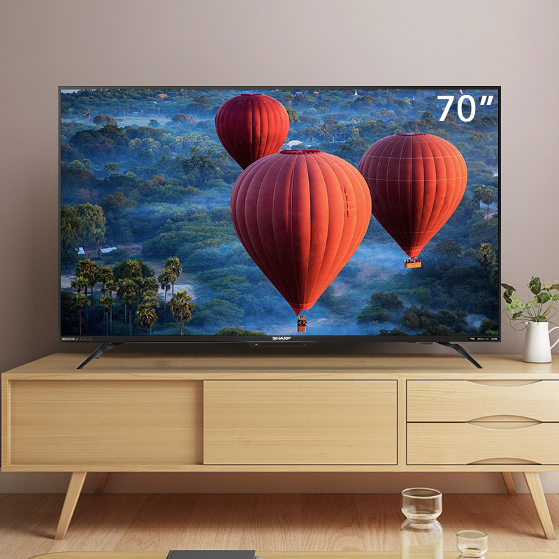 夏普 70英寸 70C6UK 4K超高清智能AI语音液晶平板电视