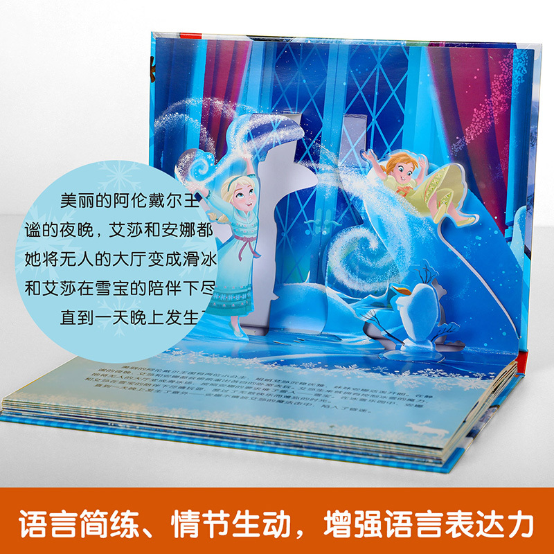 迪士尼立体绘本⭐寻梦环游记 [正版]冰雪奇缘立体书 儿童绘本故事3–6岁爱莎公主故事书立体书儿童3d立体书迪士尼艾莎公主