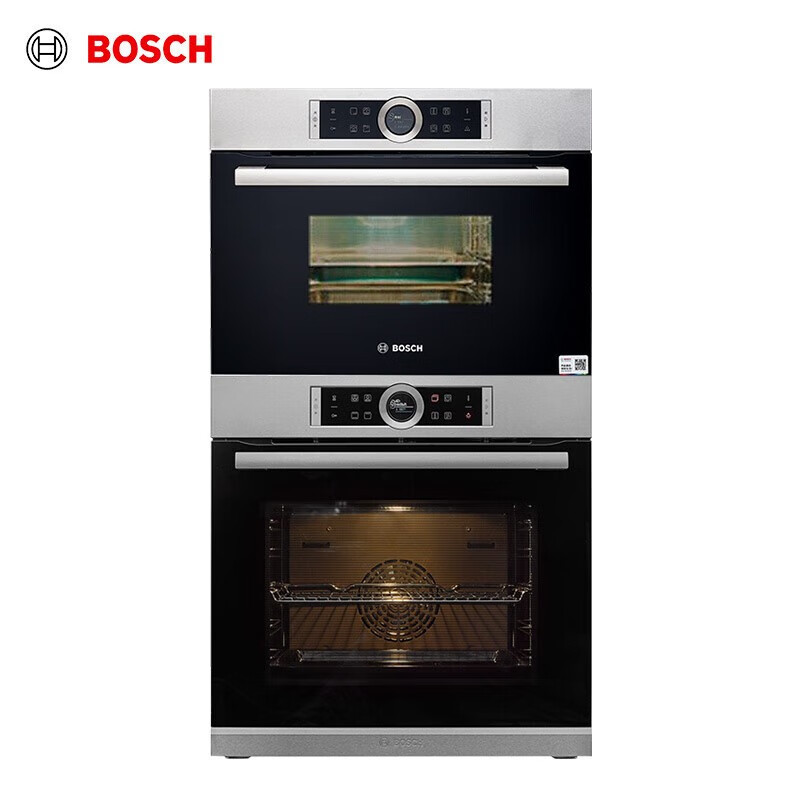博世(BOSCH)8系专业蒸箱家用 蒸烤套装 CDG634AS0W+HBG634BS2W 71L嵌入式烤箱38L智能蒸箱高清大图