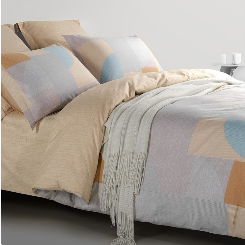 孚日家纺(SUNVIM) 洁玉 优雅格调抗菌四件套 黄色(S)DST2-015高清大图