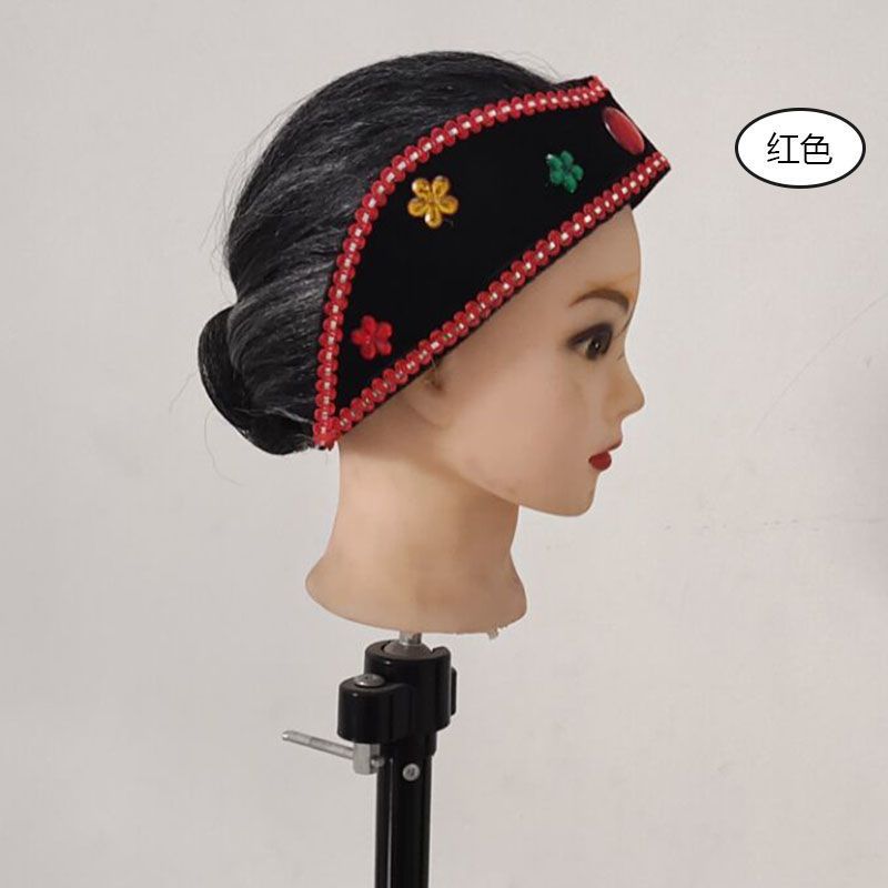 媒婆头饰老太太假发头套老婆头套丑婆老奶奶演出表演孟婆假发帽子普通