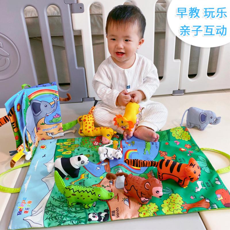 立体布书早教6-12个月 婴儿0-1-3岁宝宝儿童可咬撕不烂玩具高清大图