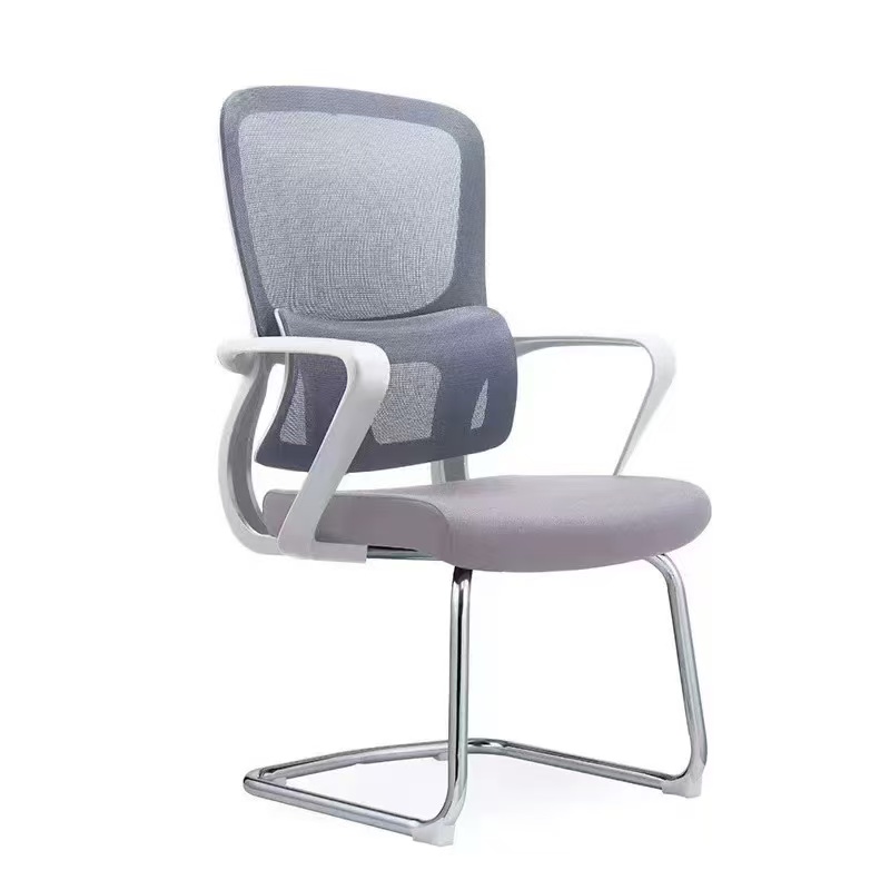 德诚和电脑椅家用椅子舒适久坐座椅办公椅2012系列 灰色弓形