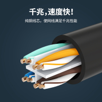 绿联 网线延长线rj45宽带高速网线6类纯铜5公对母电脑连接千兆网络接头加长
