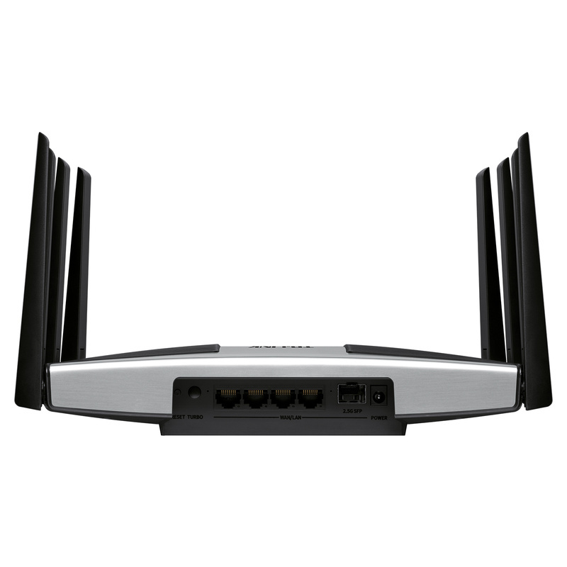 TP-LINK[飞流系列]TL-XTR10280易展Turbo版 AX10200三频万兆无线路由器WiFi6智能游戏路由Mesh 2.5G自定义端口 智能家用商用电竞游戏穿墙王