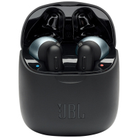 JBL TUNE220TWS 真无线蓝牙耳机 双耳立体声半入耳式通话耳机 音乐耳机 T220TWS 黑色