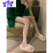 IdeaminiAY性感纯欲设计感AB款菱形格镂空丝袜蕾丝白丝薄款连裤袜黑丝