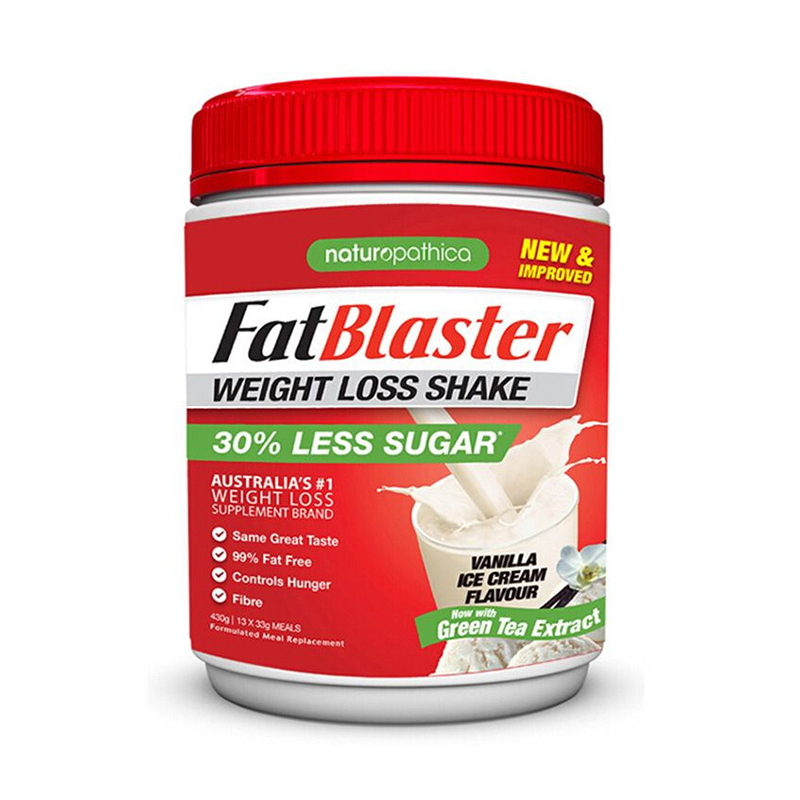 FatBlaster极塑香草味低糖澳洲奶昔430g/罐养代餐粉奶昔 膳食营养补充剂 澳洲进口