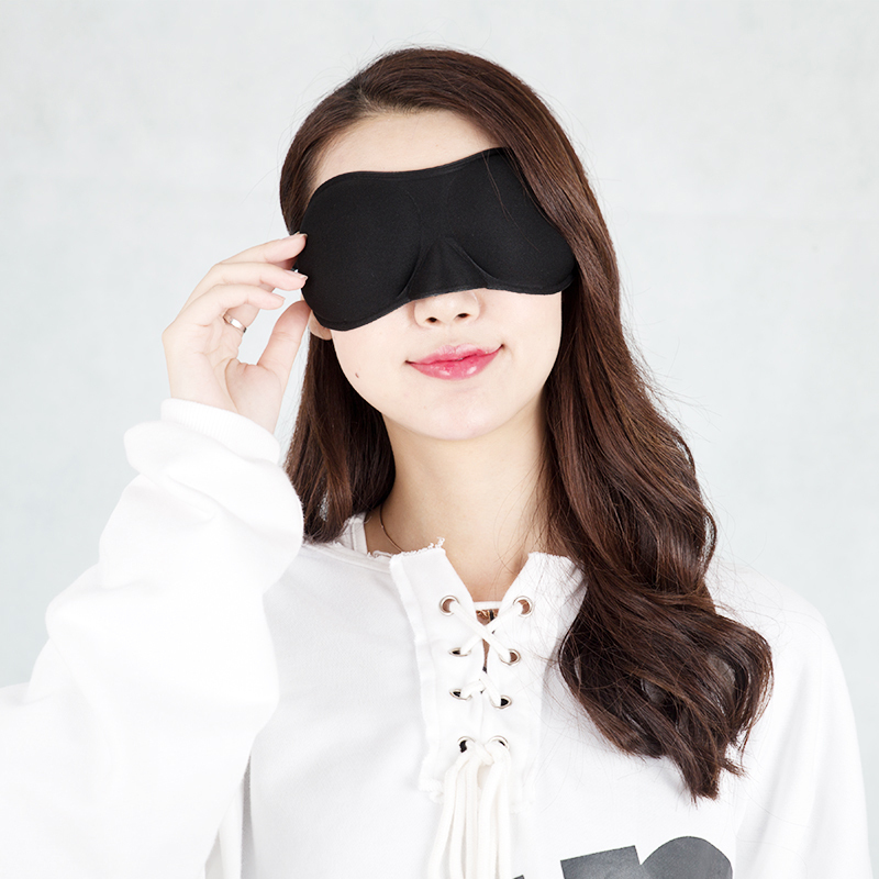 腾宝益热敷眼罩睡眠遮光按摩眼罩 缓解眼疲劳去黑眼圈眼部保健远红外护眼usb电加热睡眠眼罩男女黑色商务款+充电宝