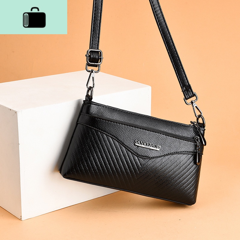 休闲女包新款2020春夏斜挎小包软皮中年妇女妈妈包手机零钱包婆婆NEW LAKE高清大图