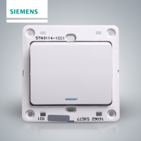 【官方正品】西门子(SIEMENS)开关插座面板86型其他远景雅白一开单控荧光开关