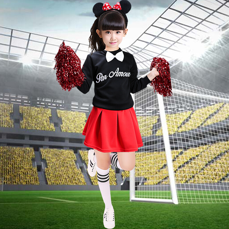 小学生拉拉队六一儿童节表演服演出啦啦队服装女套装幼儿园舞蹈