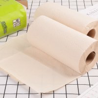 纯竹工坊 厨房纸 200g*8卷整箱 竹浆本色纸巾 厚实吸油锁水可包裹食物