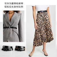 七匹狼女士皮带腰带2021新款百搭纯牛皮设计感小众裤带真皮女式潮