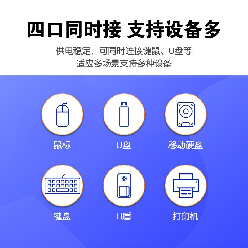 觅果(MIGUO) 通用电脑TType-C拓展坞扩展坞转USB3.0分线器四合一