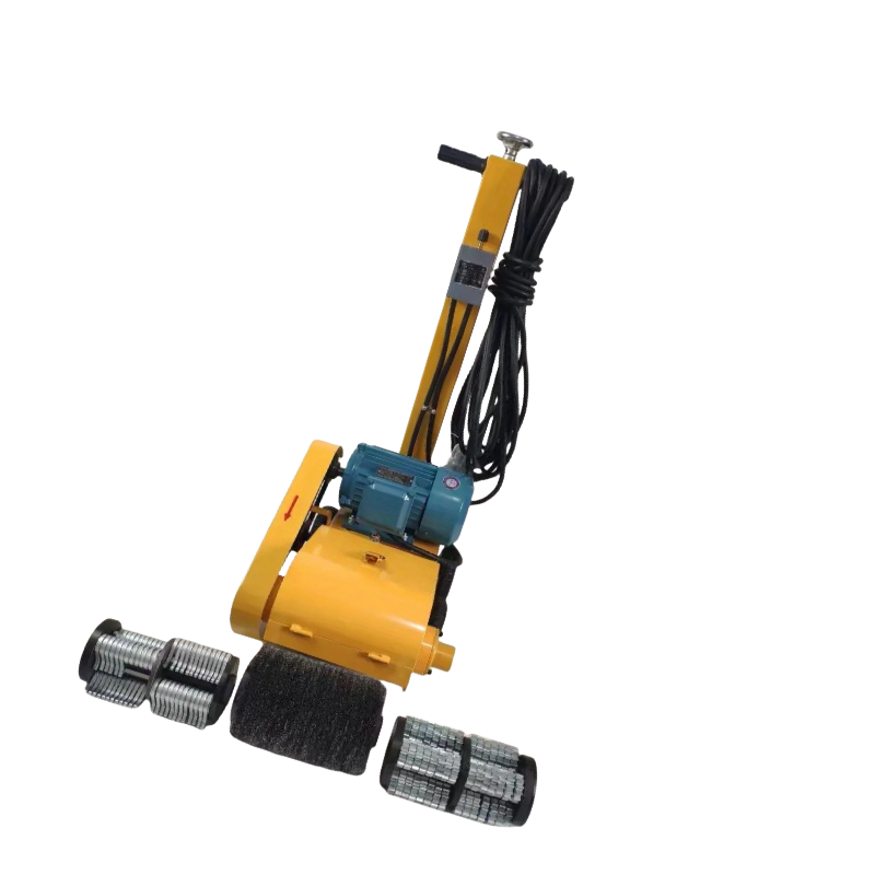 WAO电动除锈机KC-120推式220v 除锈剂+(打磨片+磨光钢丝轮备用各1套)高清大图