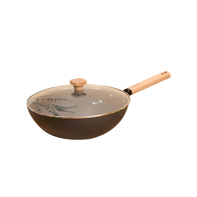 张小泉铁锅32cm不粘锅无涂层更健康家味精铁锅C32890100