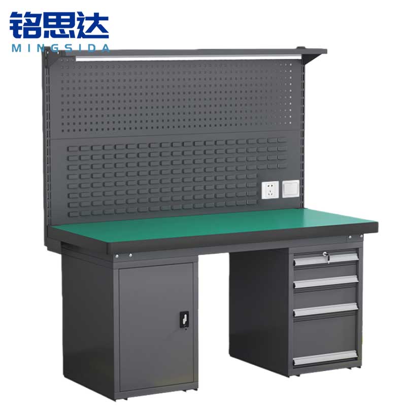 铭思达钳工操作台1.8米四抽一门张