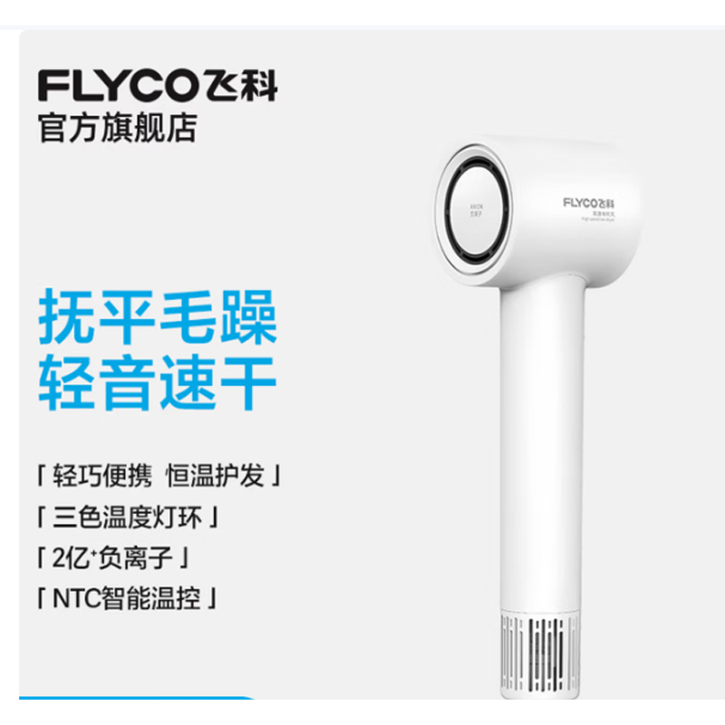 飞科 高速电吹风 FH6370 珍珠白