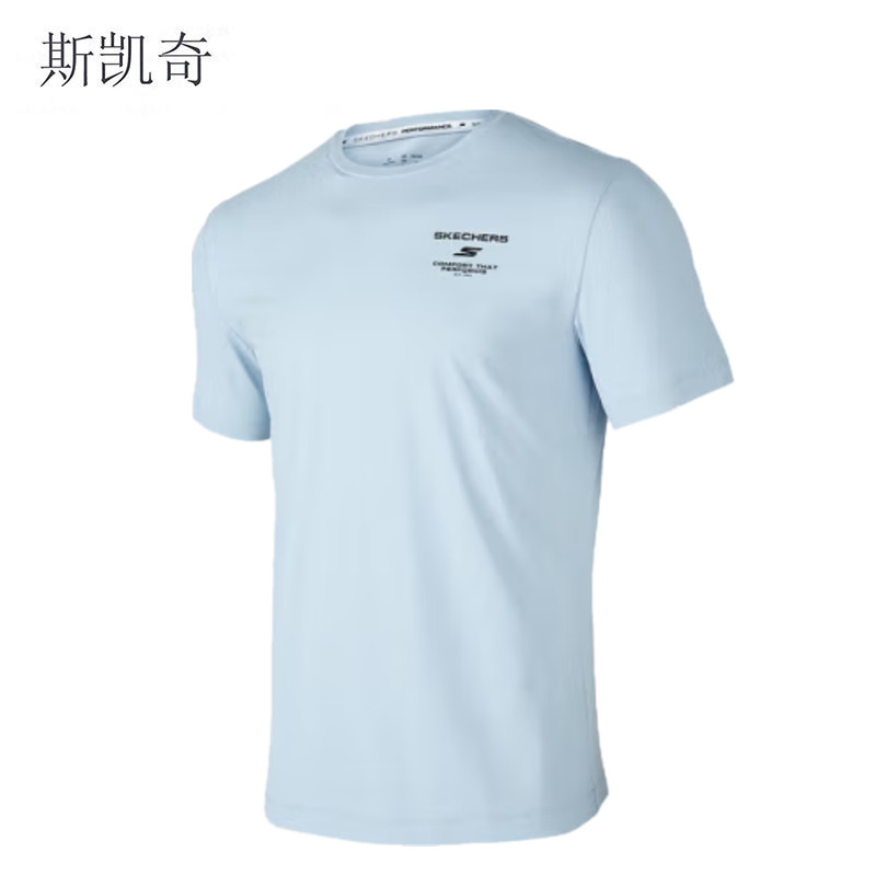 斯凯奇 男T恤短裤套装 P224M076-0474L 套
