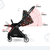 [315预售]yuyu婴儿推车一键重力双向收车双向推车可坐可躺轻便折叠高景观遛娃神器伞车
