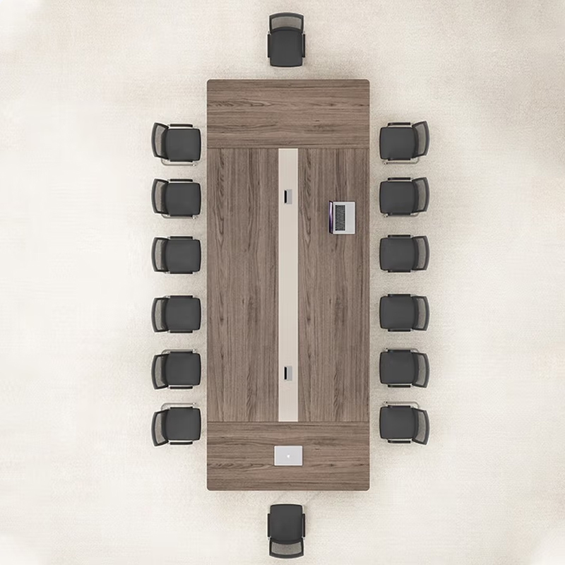 帝德龙会议台会议长条桌培训接待洽谈桌HZ7 2400*1200*750mm高清大图