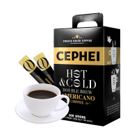 奢斐CEPHEI 冷热双泡冻干咖啡100条200g/盒美式无糖纯黑咖啡粉原装进口奢斐CEPHEI出品