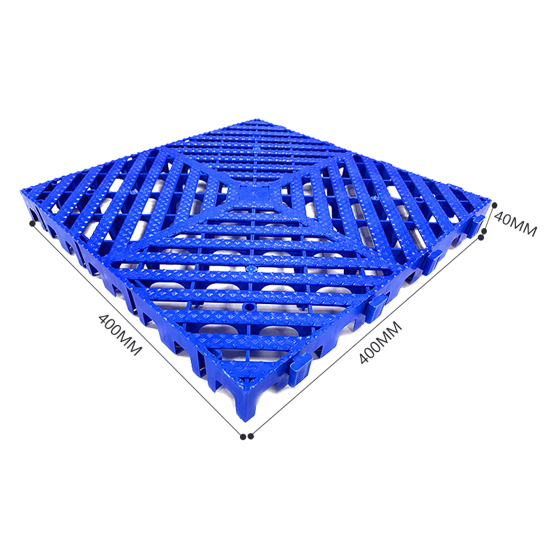 臻远 ZY3121316地格栅塑料拼接地板垫网格垫板 蓝色高清大图