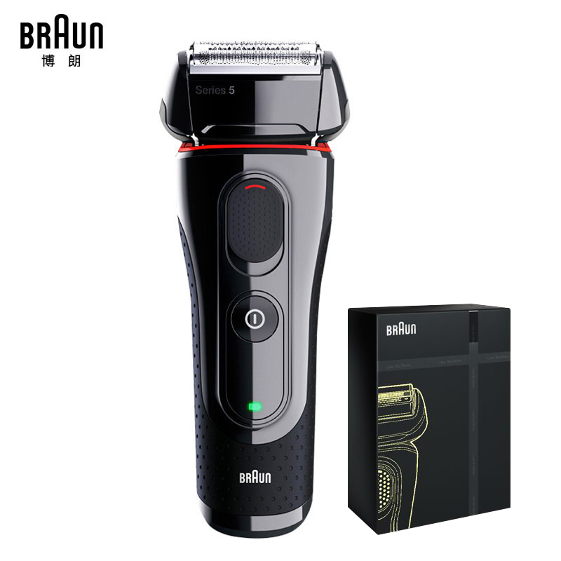 博朗(Braun)电动剃须刀5系5030s礼盒版三级剃须 德国进口 三刀头 充插两用 全身水洗充电式 往复式刮胡刀高清大图