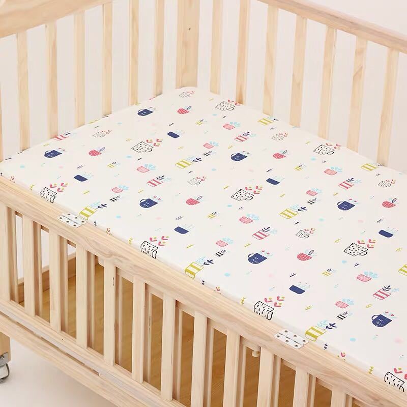 婴儿床床笠床单纯棉婴幼儿新生儿宝宝订做ins儿童卡通床罩套
