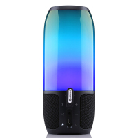 JBL PULSE3 音乐脉动三代 便携式蓝牙音箱 炫彩小音箱+低音炮 桌面音响 可免提通话 防水设计 典雅黑