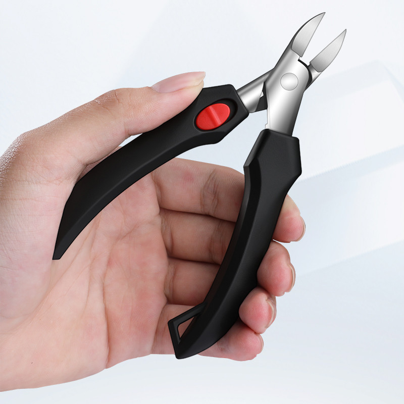 修脚专用鹰嘴钳锋利家用指甲剪刀厚灰脚趾甲沟专用指甲钳尖嘴便携7163