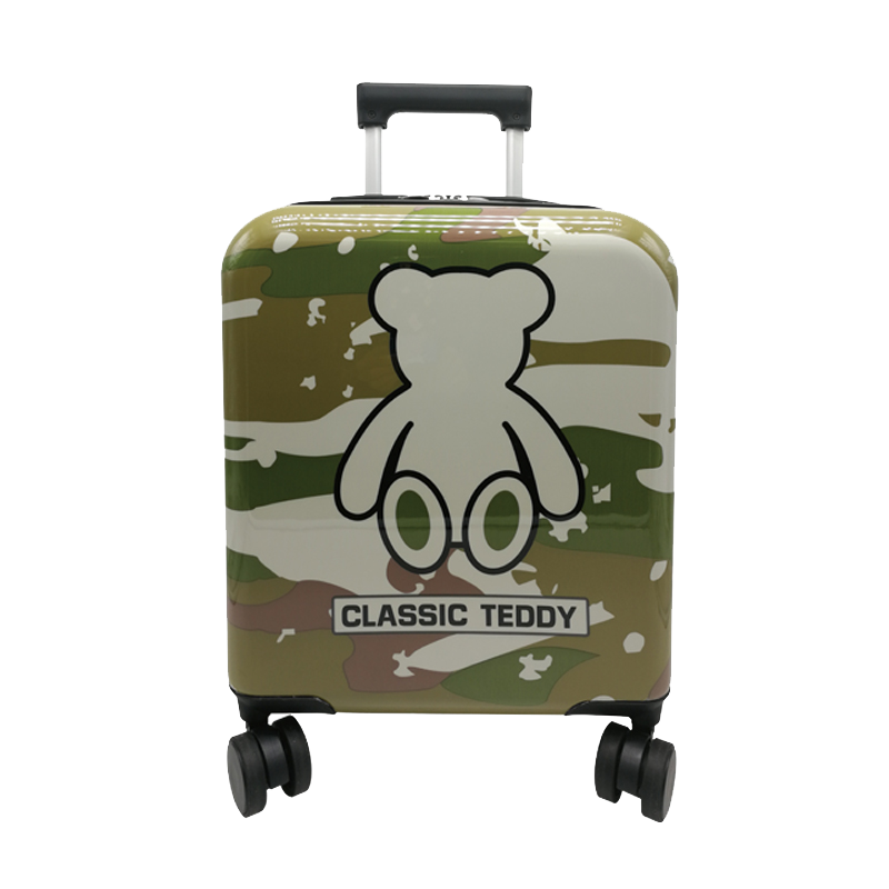 外交官精典绿色迷彩泰迪拉杆箱tt1711